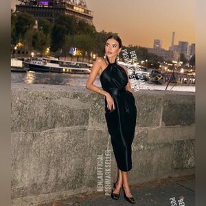 ZARA STUDIO TAFFETA HALTER DRESS LIMITED EDITION